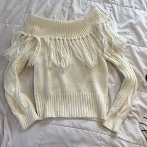 Fringe Sweater size small